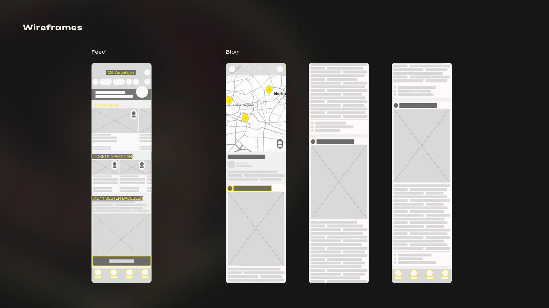 Image Mit Vergnügen App Design Idee Wireframes